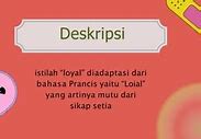 Loyal Artinya Dalam Bahasa Indonesia